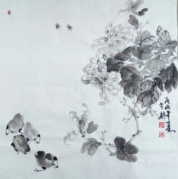 《小品》作品2  规格：68cmx68cm